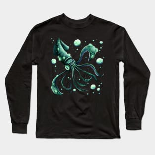 Neon Cephalopoda Long Sleeve T-Shirt